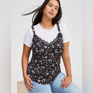 Torrid Ava Challis Lace Trim Cami Size 3X